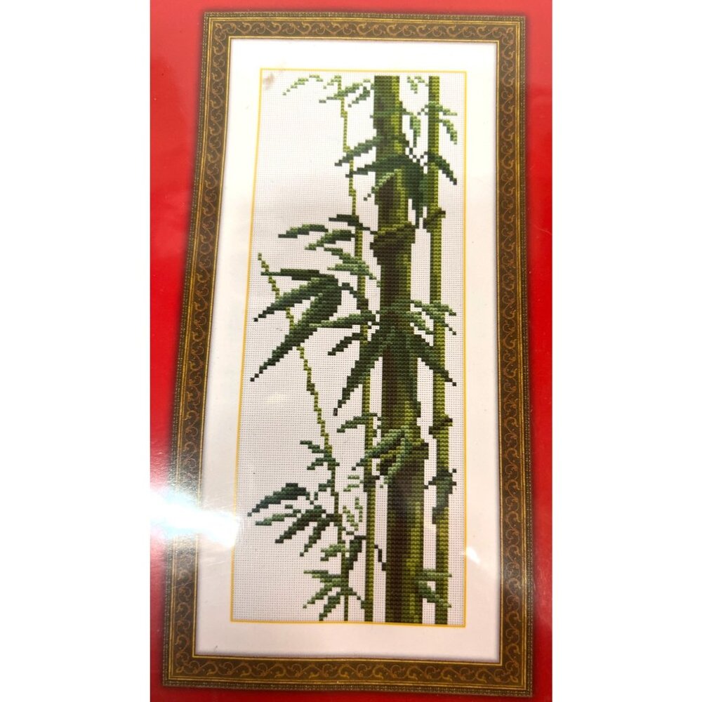 Bamboo Cross Stitch Kit EH031 26x64cm By Esse Creative